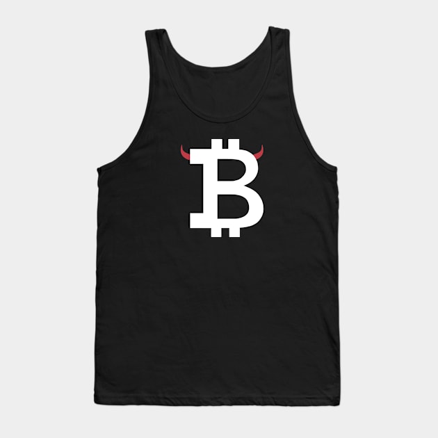 Bitcoin Devil Tank Top by CryptoHunter